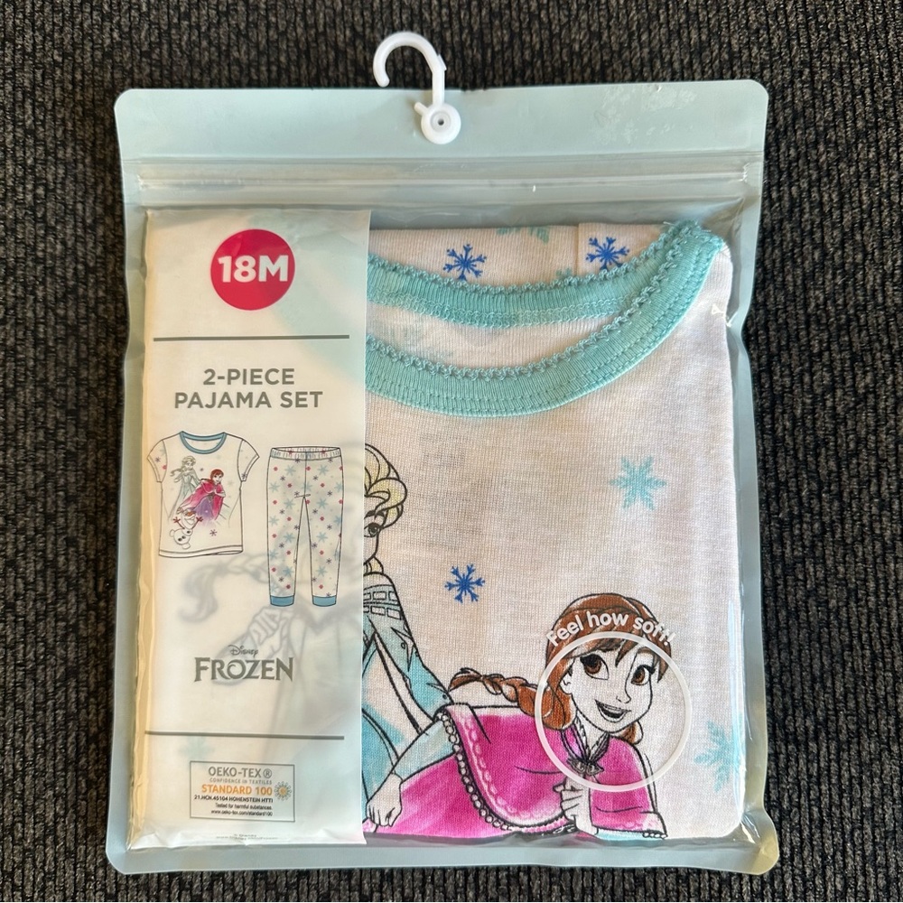 Disney Frozen 18 months 2 piece pajama set tight fit
